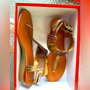 Coach - India Mirror Metallic Sandals